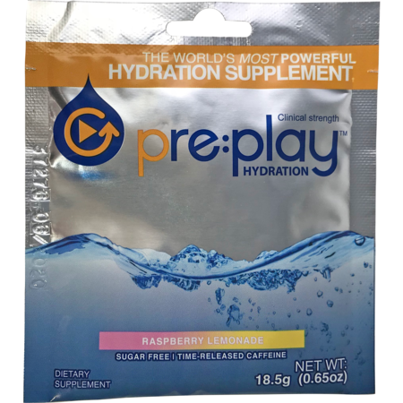 HYDRATION HEALTH PRODUCTS Pre:play Hydration Powder, Raspberry Lemonade, PK500 31161